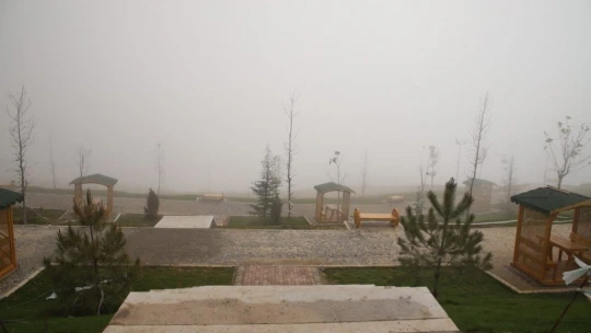 Harput'ta sis bulutlarının görsel şöleni