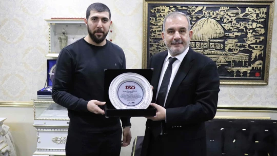 Elazığ TSO Başkanı Alan, Tespih Ustası Kiraz'ı Ziyaret Etti