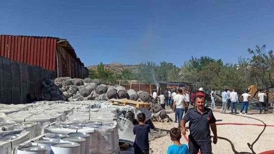 İzolasyon deposunda yangın