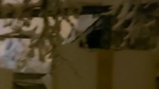 Alacakaya'da Kar Yağışı Nedeniyle Düğün Salonu Çöktü