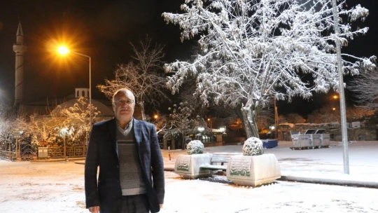 Karla kaplanan Harput'ta görsel şölen