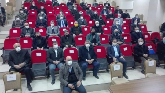 Kovancılar'da depremde hasar alıp yıkılan, cami için istişare toplantısı