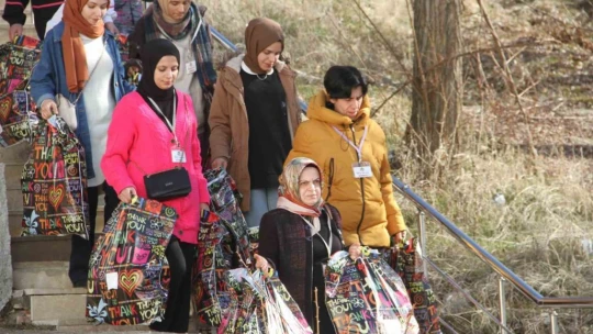 Köydeki çocuklar ilk sömestr tatillini eğlenerek geçirdi