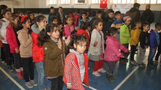 Köydeki çocuklar ilk sömestr tatillini eğlenerek geçirdi