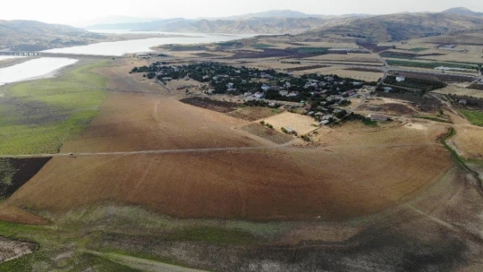 Murat Nehri'nde sular çekildi, tarım başladı