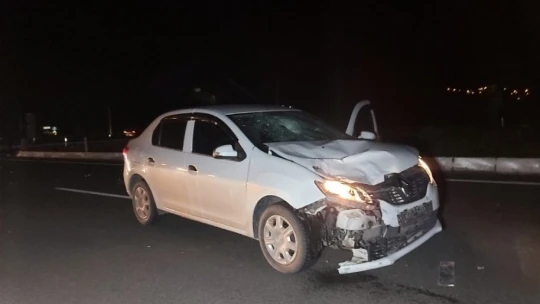 Otomobil ile motosiklet çarpıştı: 1 ölü, 1 yaralı