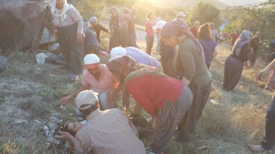 Otomobil uçuruma yuvarlandı: 5 yaralı