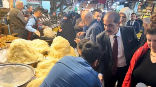 Elazığ Bağımsız Milletvekili Adayı Prof. Dr. Bilal ÇOBAN Kapalı Çarşı Esnafını Ziyaret Etti