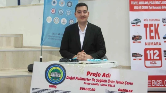 Üniversite öğrencisi doğada çözünerek bitkiye dönüşen plastik üretti