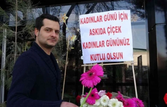 Şimdide 8 Mart Kadınlar Gününde Askıda Çiçek Kampanyası Başlattı