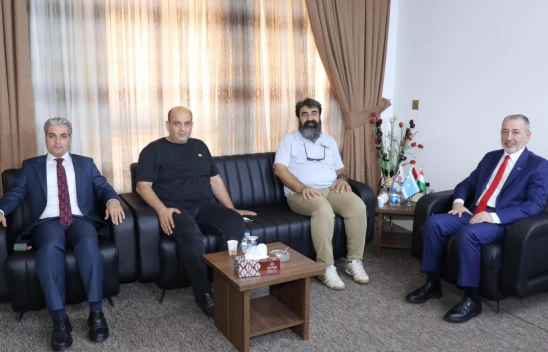 Arslanlı A.Ş. İhracat Sorumlusu M.Sinan Duymuş, Iraklı Bakan Aydın Maruf ile Görüştü.