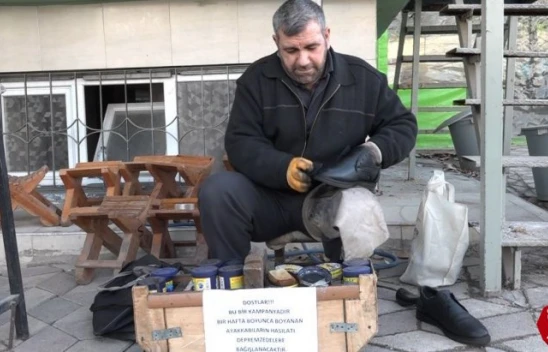 Elazığlı Ayakkabı Boyacısından Anlamlı Bağış