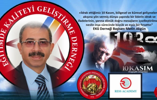 Başkan Akgün'den 10 Kasım Atatürk'ü Anma Mesajı