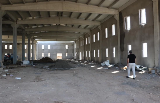 Baskil'de Tekstil Kentin Yapımı Sürüyor