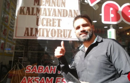 Bu Berber Memnun Kalmayan Müşterilerden Ücret Almıyor