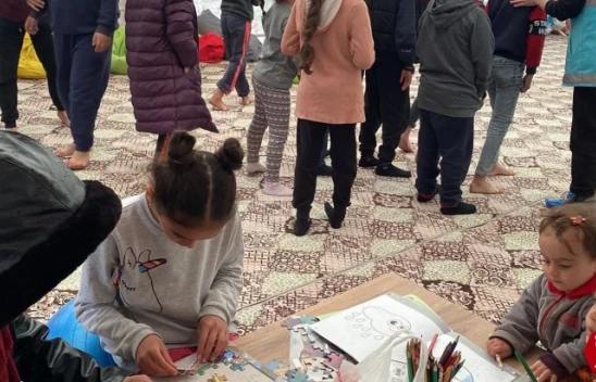 Çocuk Oyun Çadırı Depremzede Çocukların Neşe Kaynağı Oldu