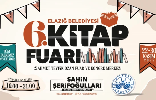 Elazığ Belediyesi 6. Kitap Fuarı 22–30 Kasım'da Kapılarını Açıyor