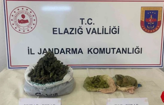 Elazığ'da 1,5 kilo esrar ele geçirildi: 2 gözaltı