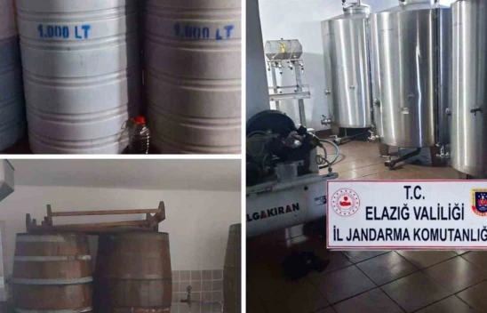 Elazığ'da 15 ton kaçak alkol ele geçirildi
