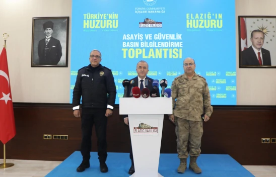 Elazığ'da 2025 Yılı Güvenlik Verileri Açıklandı: Suç Oranlarında Dikkat Çeken Düşüş
