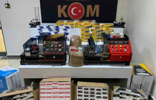 Elazığ'da 29 bin boş ve 5 bin doldurulmuş makaron ele geçirildi