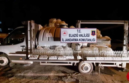 Keban'da 3 Bin 500 Litre Kaçak Şarap Ele Geçirildi