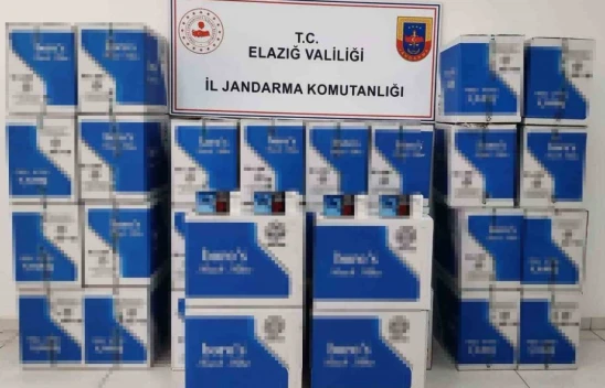 Elazığ'da 320 bin adet kaçak makaron ele geçirildi