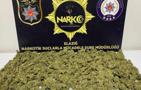 Elazığ'da 5 Kilo 220 Gram Esrar Ele Geçirildi