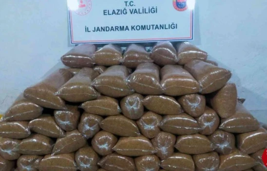 Elazığ'da 648 kilo kaçak tütün ele geçirildi