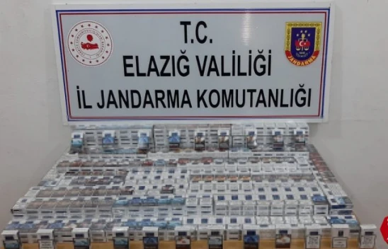 Elazığ'da Jandarma'dan Kaçak Sigara Operasyonu, 910 Paket Ele Geçirildi