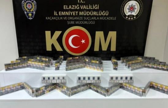 Elazığ'da asayiş uygulaması: Uyuşturucu madde, kaçak sigara ve ruhsatsız silah ele geçirildi
