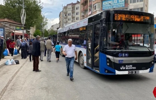 Elazığ'da Belediye Otobüsleri Bayramda Ücretsiz