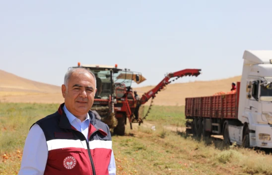 Elazığ'da Domates Hasadında Modern Teknoloji Kullanımı