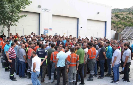 Elazığ'da Eti Krom işçilerinin eylemi devam ediyor