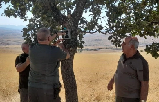 Elazığ'da fotokapanların bakımı yapıldı