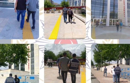 Elazığ'da haklarında kesinleşmiş hapis cezası bulunan 22 kişi yakalandı