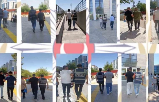 Elazığ'da haklarında kesinleşmiş hapis cezası bulunan 48 şahıs yakalandı