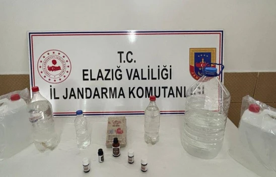 Elazığ'da kaçak içki operasyonu