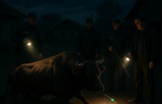 Elazığ'da Kaçan Boğa Uyuşturucu İğneyle Yakalandı