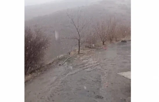 Elazığ'da Kar Yağışı Palu'nun Köylerinde Başladı