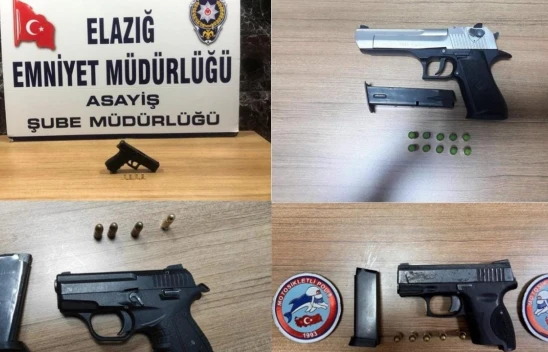 Elazığ'da kesinleşmiş hapis cezası bulunan 7 zanlı tutuklandı