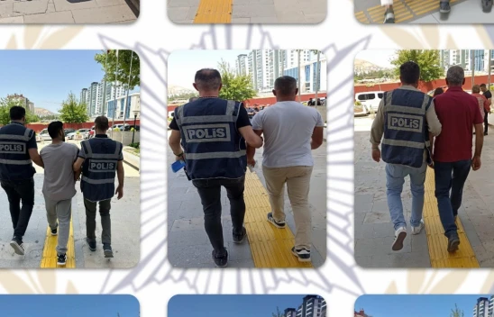 Elazığ'da Kesinleşmiş Hapis Cezası Olan Tam 43 Zanlı Yakalandı !