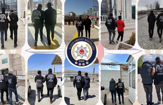 Elazığ'da Aranan 107 Kişi Yakalandı! Polis Nisan Ayında Suçlulara Göz Açtırmadı