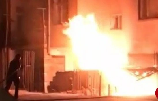 Elazığ'da Akşam Vakti Korkutan Odunluk Yangını