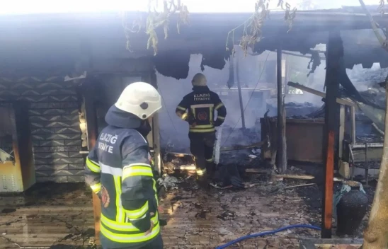 Elazığ'da korkutan yangın