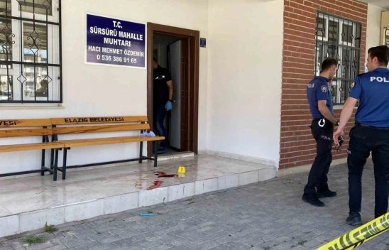 Elazığ'da Sürsürü Mahalle Muhtarı Silahlı Saldırıda Yaralandı