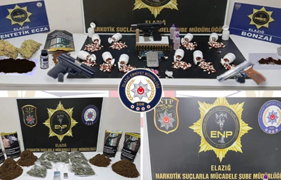 Elazığ'da Narkotik Operasyonları: Çok Sayıda Uyuşturucu Ele Geçirildi, 19 Tutuklama