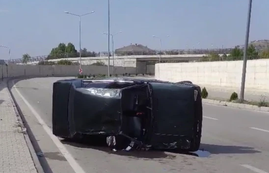 Elazığ'da otomobil takla attı: 1 yaralı