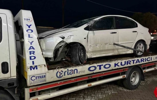 Kadın Sürücünün Kullandığı Otomobil Kömürhan Tüneli İçerisinde Takla Attı