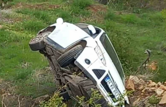 Elazığ'da Otomobil Şarampole Devrildi: 1 Kişi Yaralandı